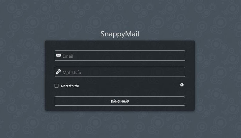 Trang đăng nhập SnappyMail